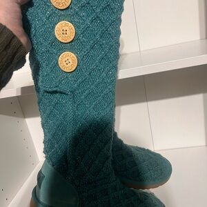 UGG Teal Knit Women's Boots